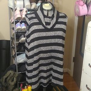 Sleeveless Cowl Neck Sweater